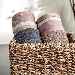 Ddecor Cotton Hand Towel 400gsm (Grey)- Pack Of 2