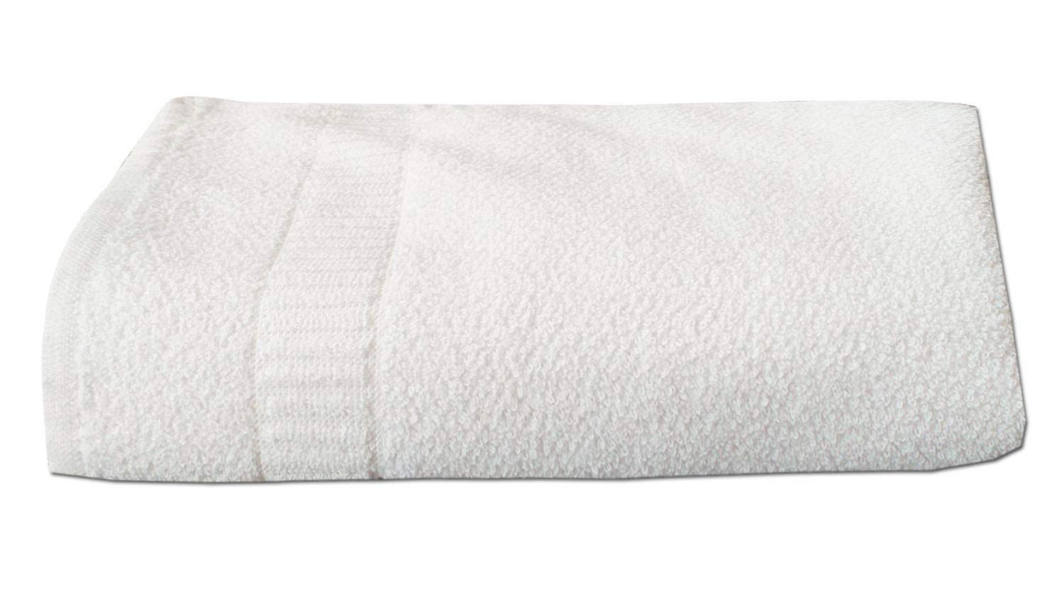 Kuber Industries Cotton Face Towel 400 Gsm Large Size | Multiuses Dot Printed Soft Cotton Face Towel (White)- Pack Of 6