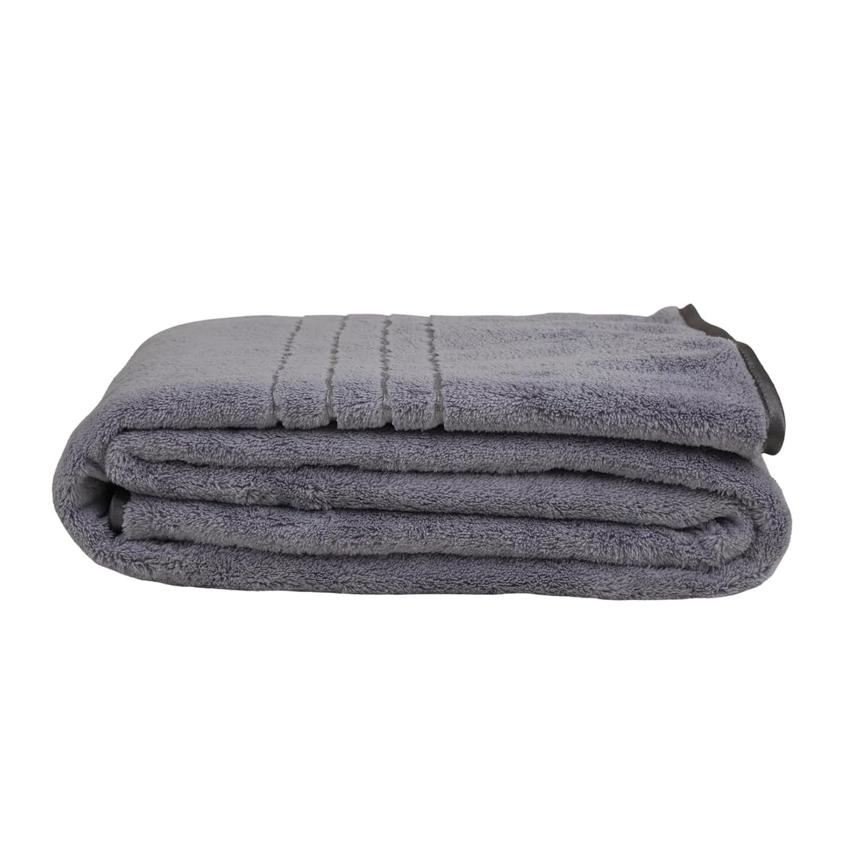 Hanker Velvet Touch Microfiber Bath Towel 600 Gsm | Ultra-Soft & Plush, Instant Dry Technology Large Size Bath Towel (Dark Gray)