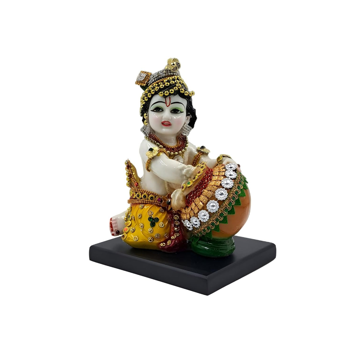 Baby Krishna Bal With Rakhi Pair Kishan, Bal Gopal Ji, Makhan Chor Idol, Resin, Eco Friendly, Baby Krishna Statue, Occasion - Congratulations, God Idols, Janmashtami Specials, Sculpture