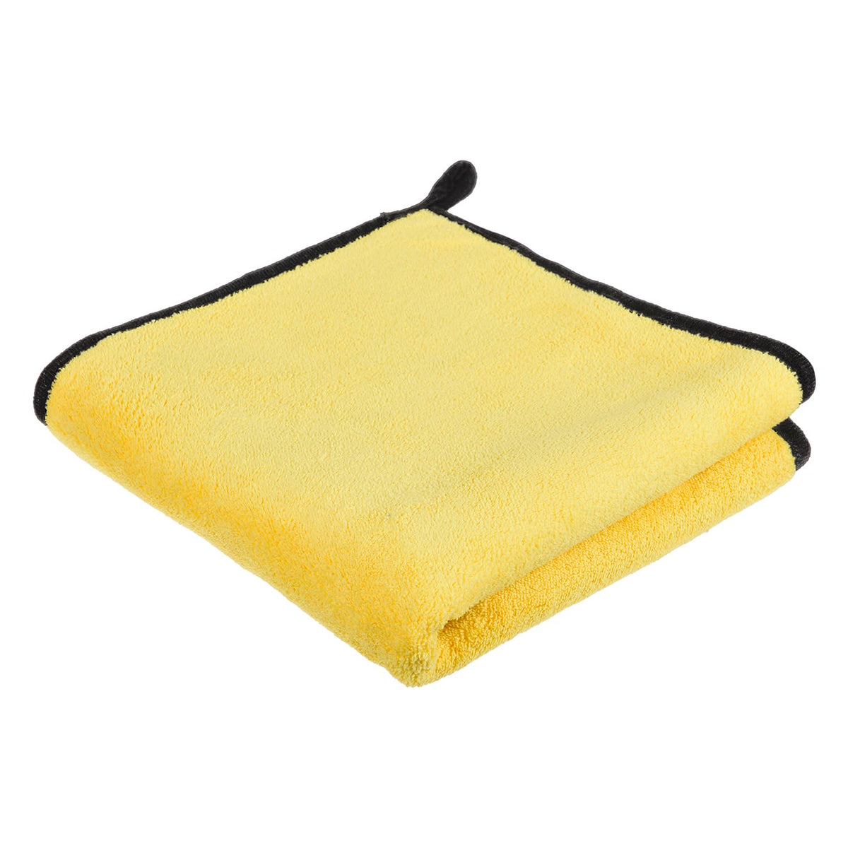 Kuber Industries Cleaning Towel 200 Gsm | Reusable Cleaning Cloths For Kitchen, Duster & Home Cleaning Towel Hanging Loop - Pack Of 1 (Yellow)
