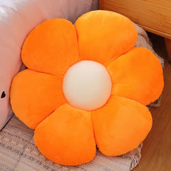 Sunflower Shaped Pillow 6 Kali, Cute Preppy Decorative Throw Pillow, Orange - 50 Cm | Floor Cushion With Fiber Filling For Aesthetic Decoration | Soft & Plush Pillow, Versatile Use