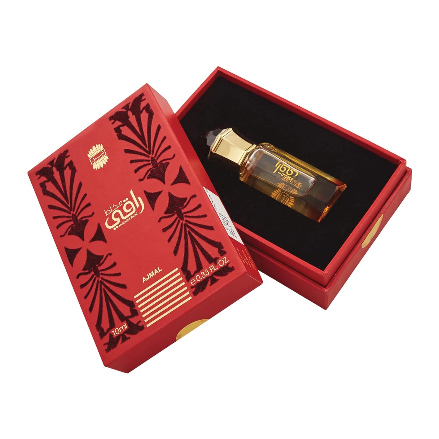 Ajmal Mukhallat Raaqi Concentrated Floral Perfume Free From Alcohol 10ml 0.3 Fl.oz. | For Unisex