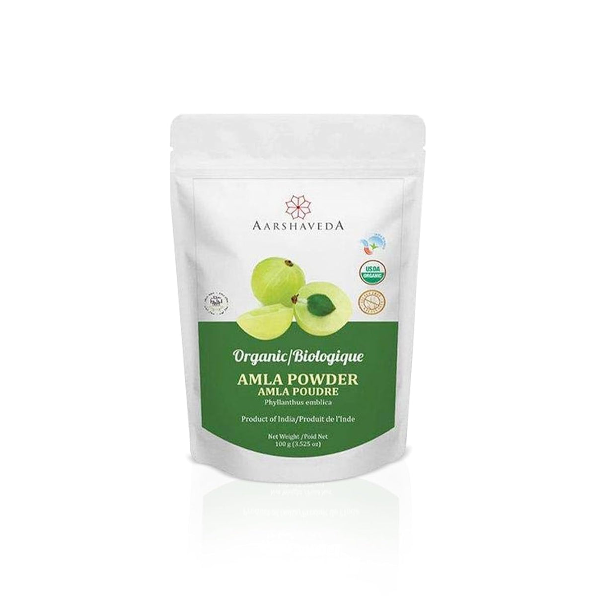 Aarshaveda Organic Amla Powder 100% Pure & Natural Promotes Hair Growth & Skin Care Scalp Treatment With Vitamin C, Healthy Hair Nourishment No Preservatives | 200gm 0.4lbs