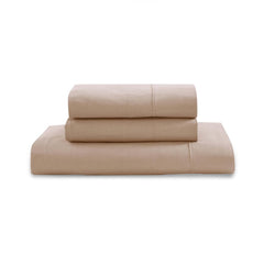 1 Elastic Fitted Bedsheet For Super King Size & 2 Pillow Cover - 72 X 78 Inches, Taupe | Durable & Fade Resistant | Pure Comfort Of Organic Cotton