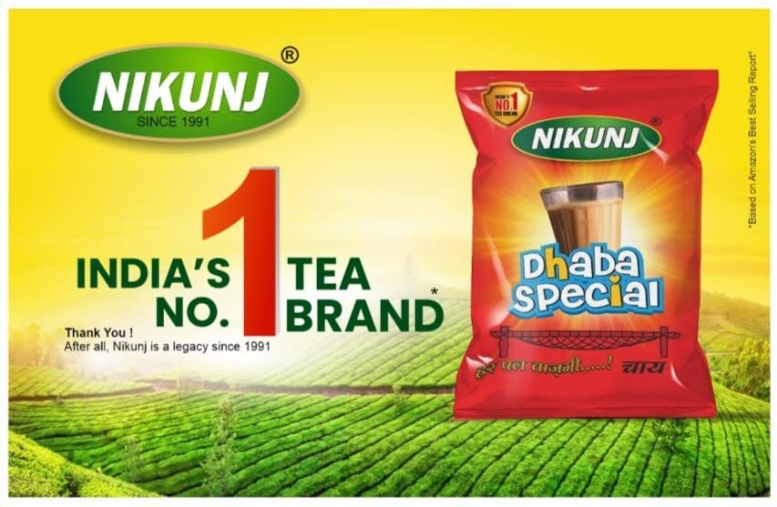 Nikunj Dhaba Special Leaf Tea - 1.5 Kg Pack, 52.9 Ounce | Special Leaf & Dust Mix Blend - Loose Leaves Black Tea, Caffeine Free Chai Patti | Masala Tea Leaves, Assam Tea