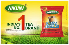 Nikunj Dhaba Special Leaf Tea - 1 Kg Pack, 35.2 Ounce | Special Leaf & Dust Mix Blend - Loose Leaves Black Tea, Caffeine Free Chai Patti | Masala Tea Leaves, Assam Tea