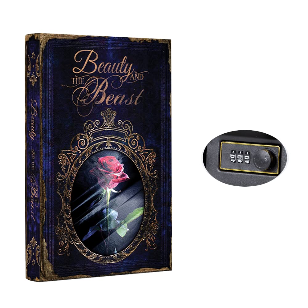 Hidden Safe Book Safe With Combination Lock - Diversion Safe, Secret Storage, Fake Book Box, Small Safe Box For Cash & Money - Book Safe Lock Box - Hidden Safes In Plain Sight , Colour - Multi