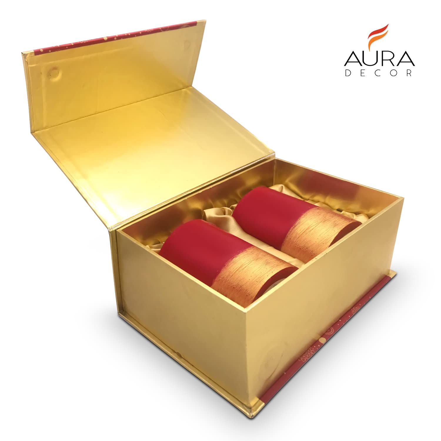 ROSE GOLD FINISH FRAGRANCE CANDLES | BURNING TIME 60 HOURS | GIFT BOX SET OF 2