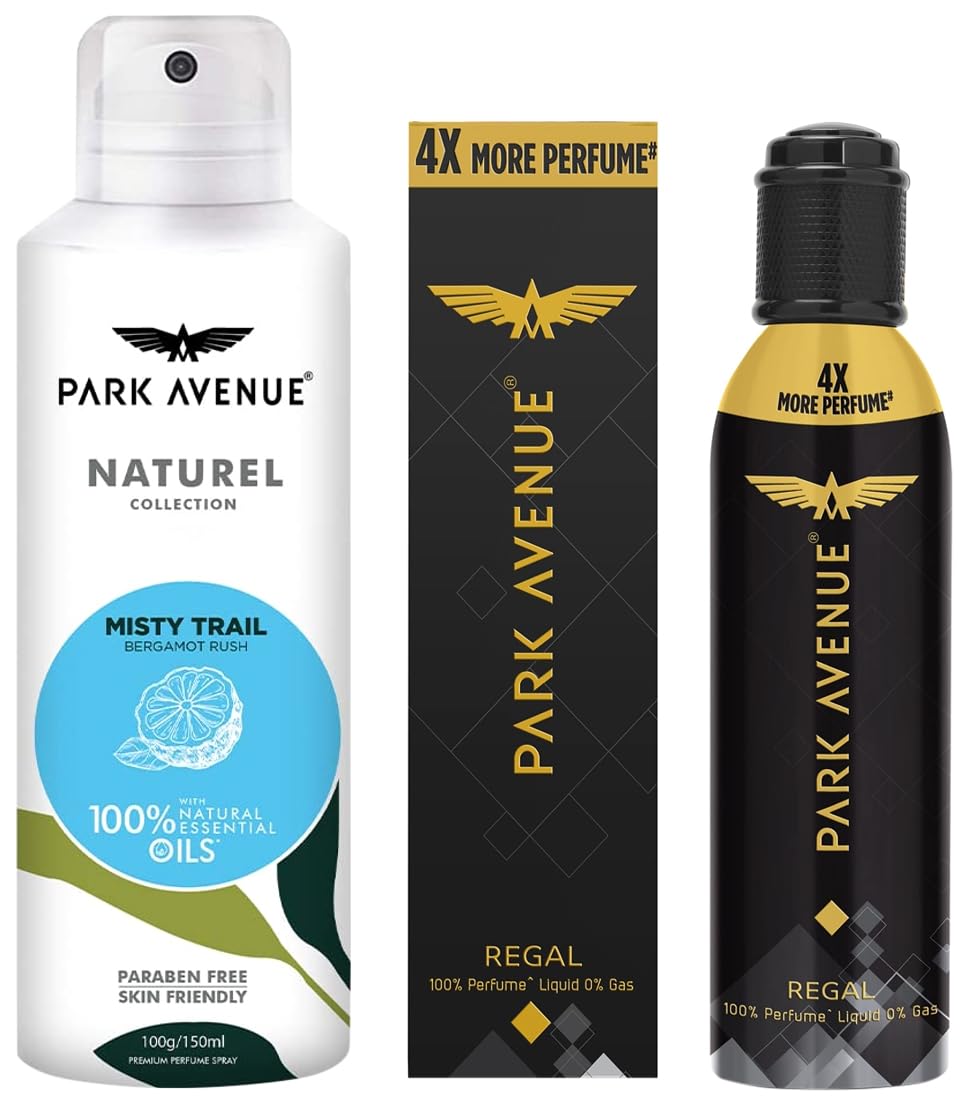 PARK AVENUE REGAL NO GAS PERFUME SPRAY 4.3 FL.OZ. & MISTY TRAIL DEODORANT 5.0 FL.OZ. | COMBO FOR MEN