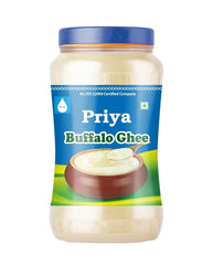Organic Buffalo Ghee By Priya | Good Source Of Vitamin A, Delicious & Nutritious Healthy Desi Ghee Perfect For Body Health | (1 Litr) 33.8 Ounce | Jar Pack