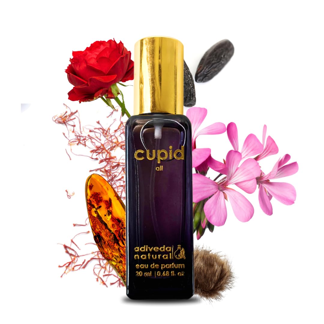 Adiveda Natural Cupid Eau De Parfum  Woody & Musky (sweet & Spicy) 100ml 3.38 Fl.oz. | For Unisex