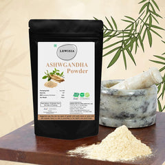 Lewisia In Organics Ashwagandha Root Powder Ashwagandha Churna For General Wellness, Immunity Booster & Improve Vigour, Stress Relief, Rejuvenates Mind & Body Made | 100gm 0.2lbs