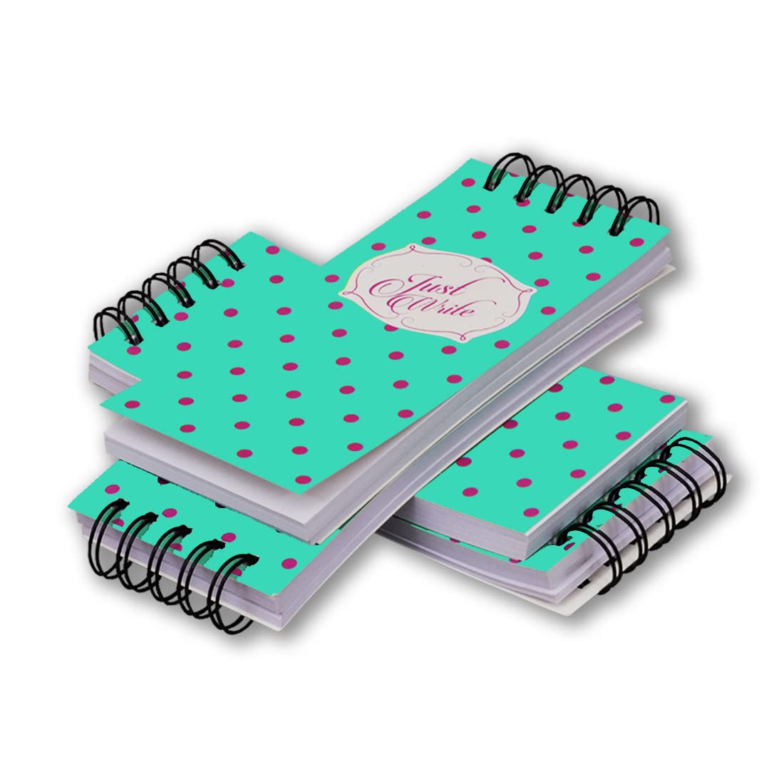 Writing Pad For Office, Notepads 100 Sheets, Unruled Pages Daily Notebook (Turquoise) Set Of 4