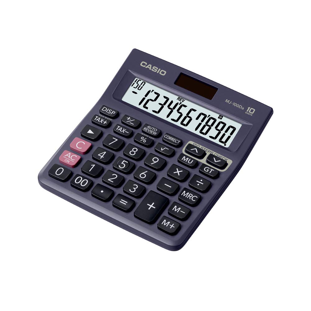 Casio Mj-100da 150 Steps Check And Correct Desktop Calculator With Tax & Gt Keys & On Display Indication Of Active Constant (K)