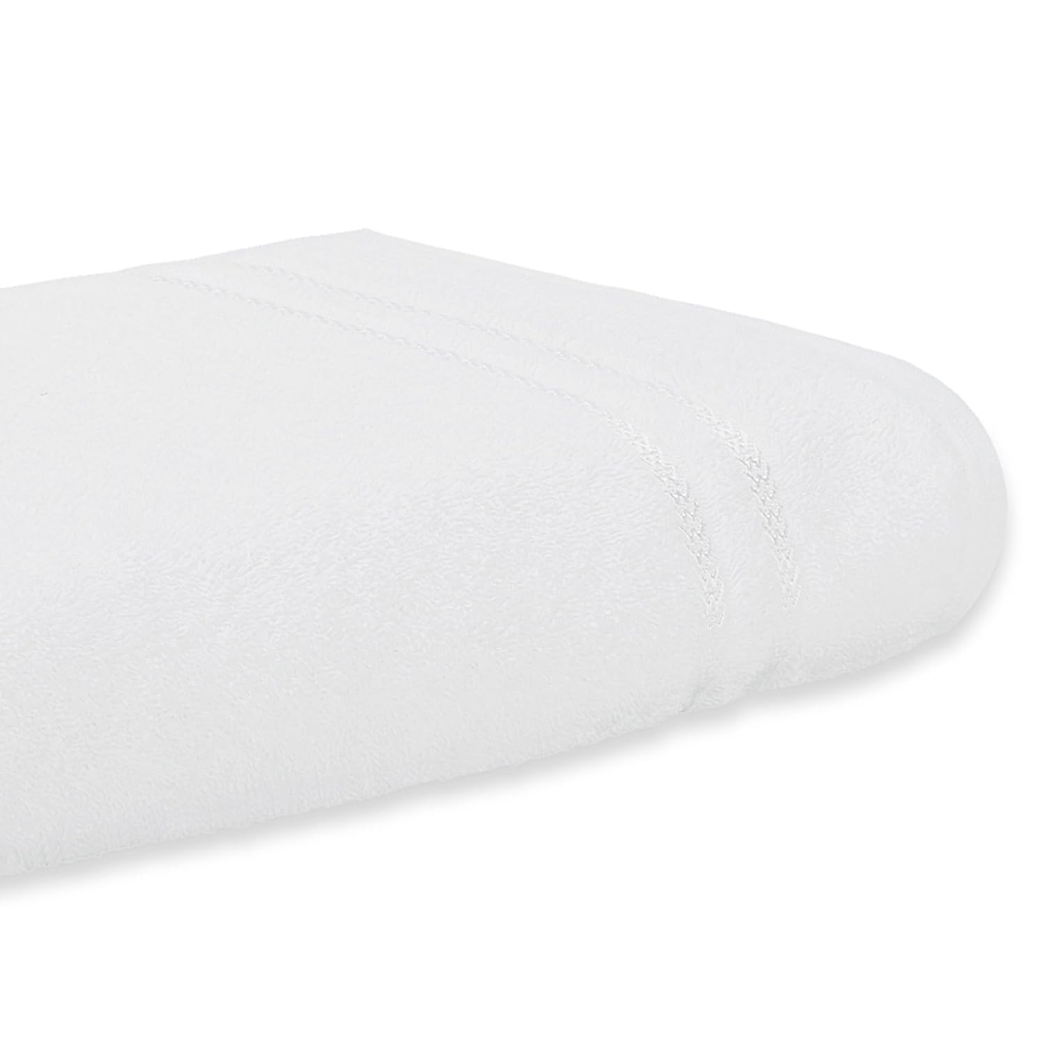 Welspun 100% Cotton Quik Dry Bath Towel 380 Gsm | High Absorbency Super Soft, Fast Drying Bath Towels | Large Size Bath Towel For Men & Women (White)