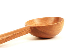 Brown Neem Wooden Round Spoon Flip, Spatula, Ladle For Cooking, Serving | Kitchen Tools - No Harmful Polish, Naturally Non-Stick | Handmade - Neem Wood, 30 Cm, 86 Gms