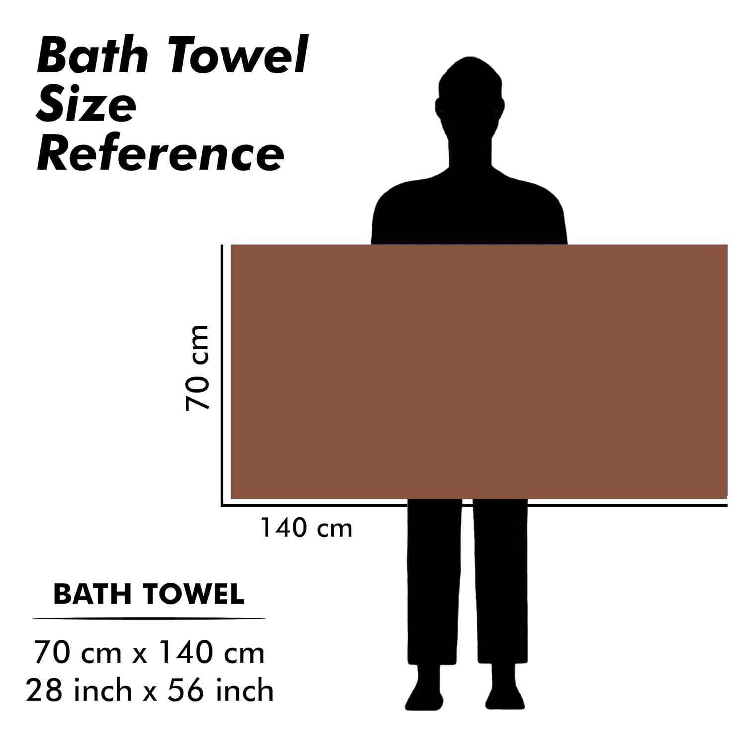 Urbanleaf Microfiber Large Bath Towel 700 Gsm | Quick Dry Super Absorbent Bath Towel For Men & Women (Brown & Green Stripe) - Pack Of 2