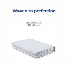 Super Soft Microfiber Solid Bedsheet With 2 Pillow Cover - Double Size 90 X 100 Inches, Ash Grey | Ideal For House, Guest House, Hotel - Easy To Maintain & Machine Washable