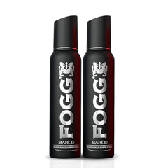 Fogg Marco No Gas Deodorant For Men Long-lasting Perfume Body Spray 150 Ml 5 Fl.oz. Each Pack Of 2