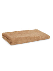 Welspun 100% Cotton Bath Towel Quick Dry High Absorbency Attractive Border Bath Towel 500 Gsm - Tan