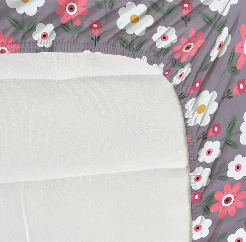 Pure Cotton Full Elastic Fitted Bedsheets For Double King Size Bed With 2 Pillow Covers | 72x78+10 Inches, Multicolor | Super Soft Brushed Glace | Breathable & Wrinkle Free