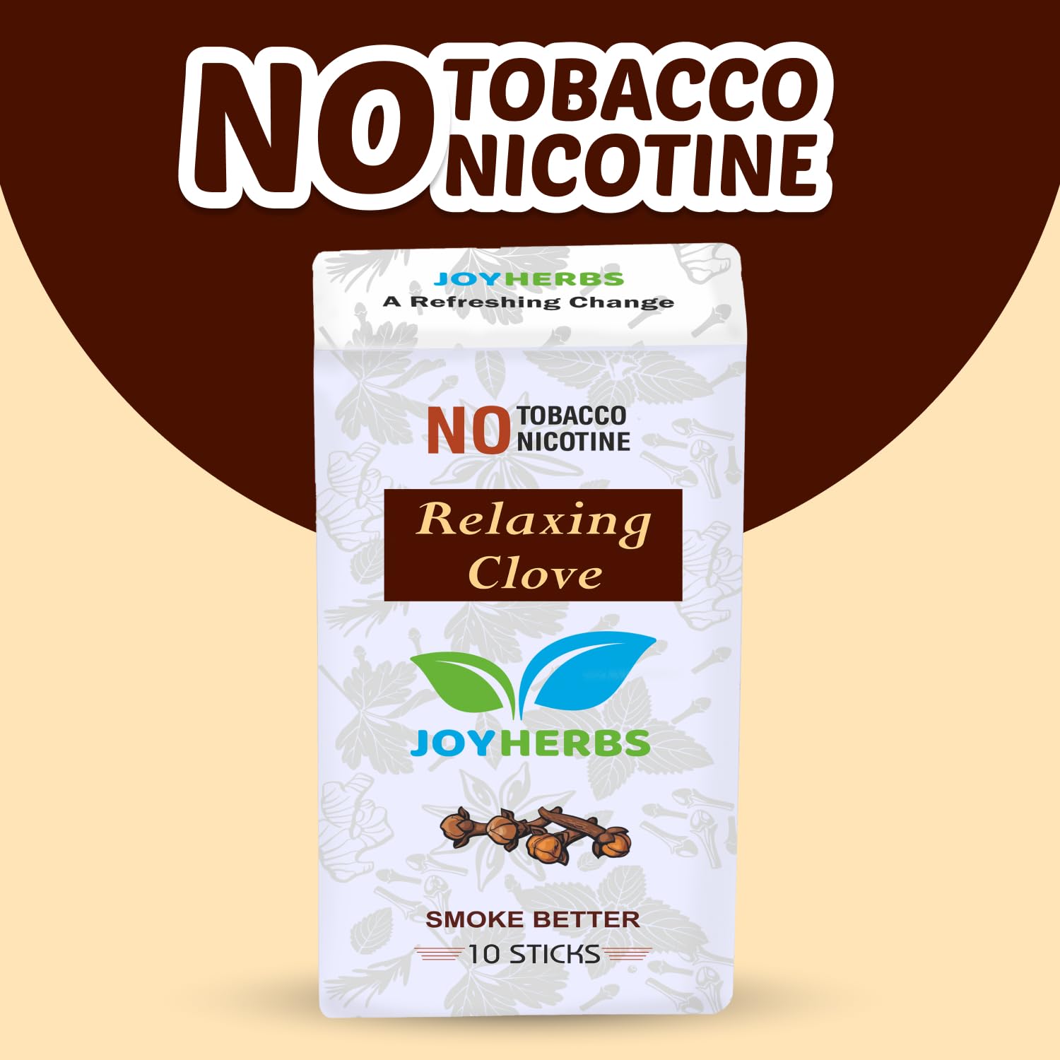 Herbal Cigarettes For Smoking  Clove Flavoured King Size Herbal Smoke Stickspack Of 40 | Herbal Smokes - No Nicotine / No Tobacco - Tobacco Free & Nicotine Free