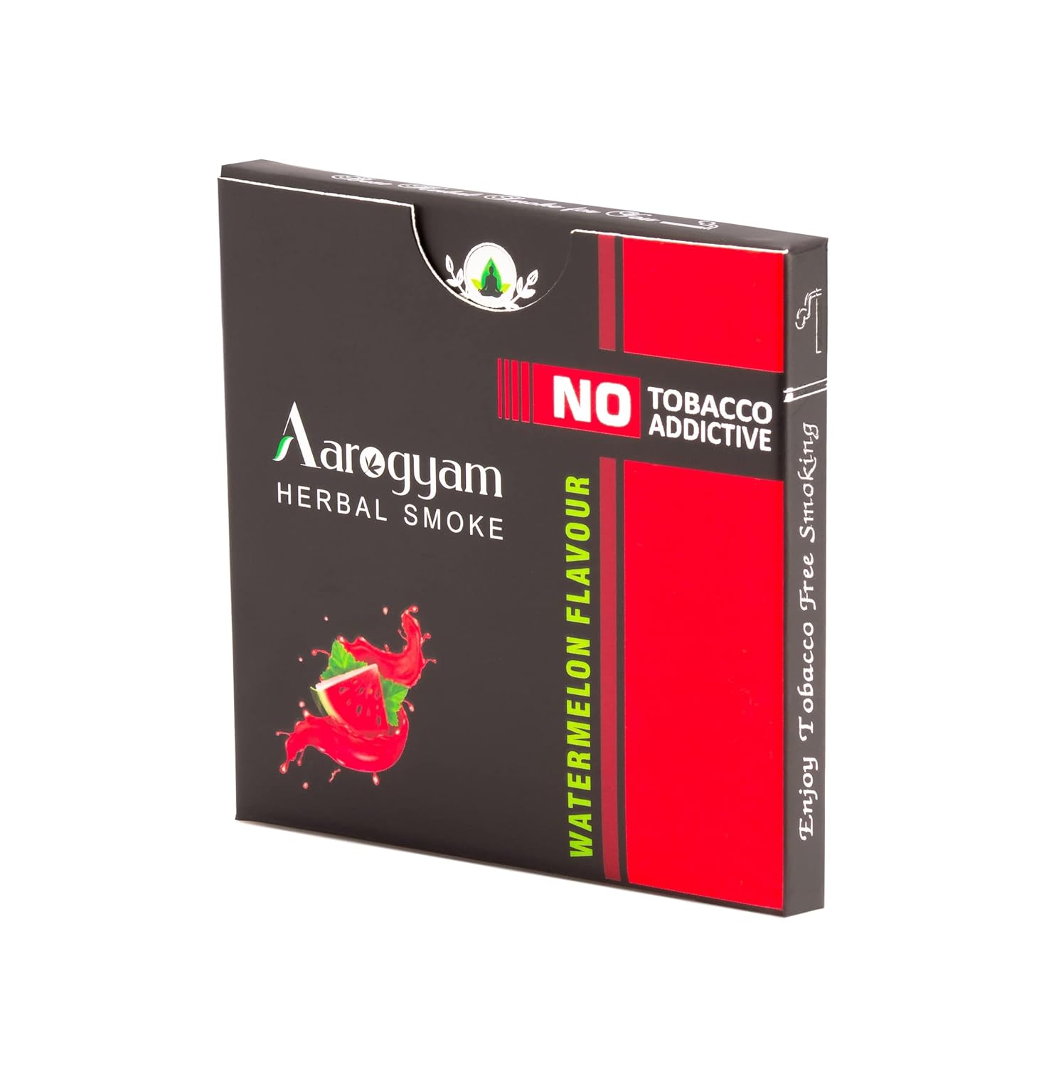 Aarogyam Herbals 100% Tobacco & Nicotine Free Cigarette For Relieve Stress & Mood Enhance Product For Smokers - 10 Sticks In Each Packet Watermelon Flavour Pack Of 2