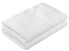 Kuber Industries Medium Size Face Towels 400 Gsm | For Men & Women Easily Washable Pocket Towels & Workout Gym - White (Pack Of 2)