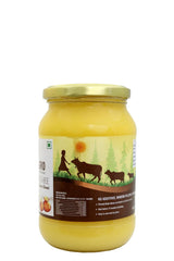 Pure Organic Desi Gir Cow Ghee By Evigt Agro | Rich Source Of Vitamin A & Healthy Delicious Pure Ghee Perfect For Energy | (500ml) 16.9 Ounce | Jar Pack