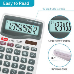 Flair FC-400 3 Years Warranty Desktop Calculator | 10+2 Digit Calculator