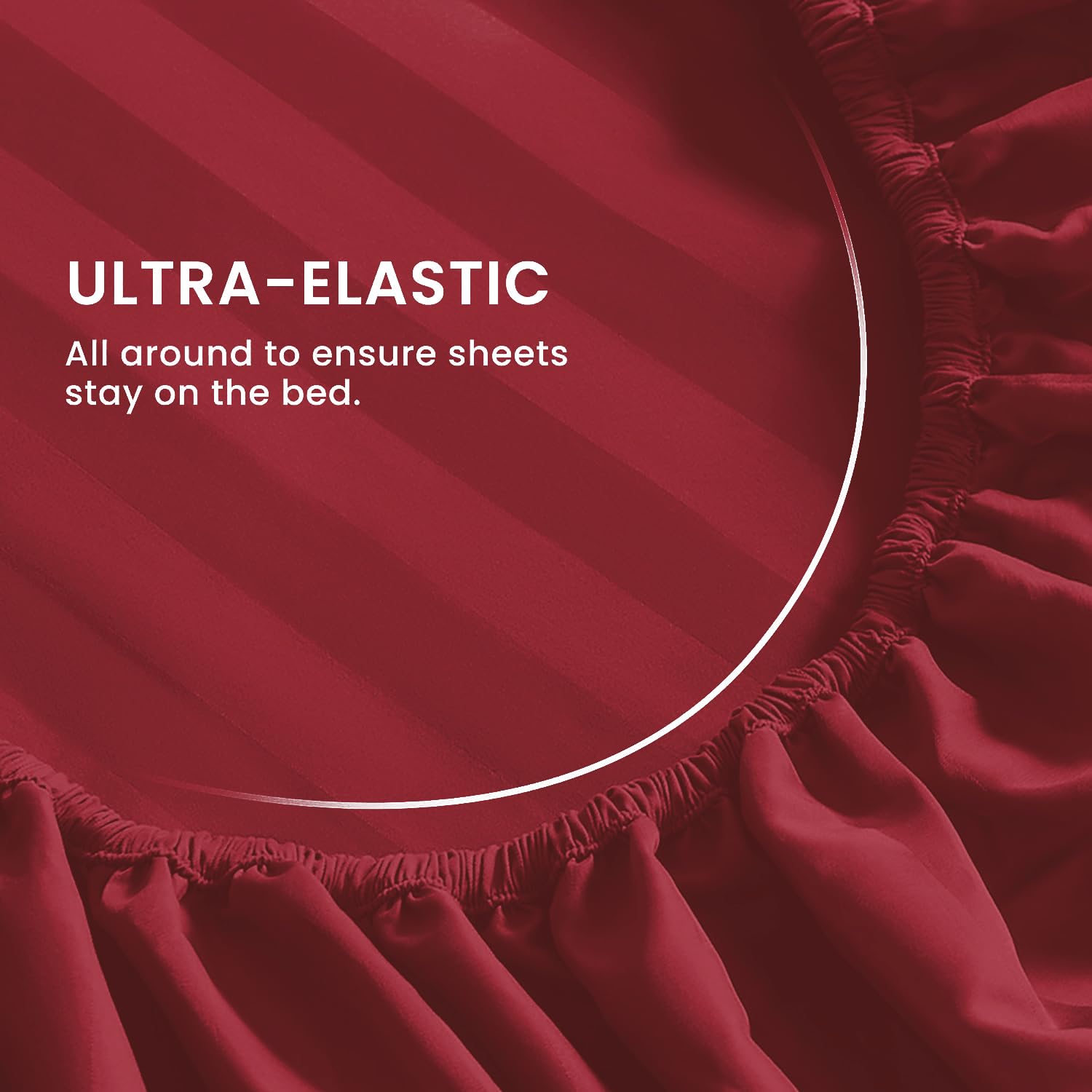 100% Cotton 1 Double Bedsheet For King Size With 2 Pillow Covers | 78 X 72 Inches, Red - 130 Thread Count Soft & Comfortable | Ideal For Guest Room, Hotel
