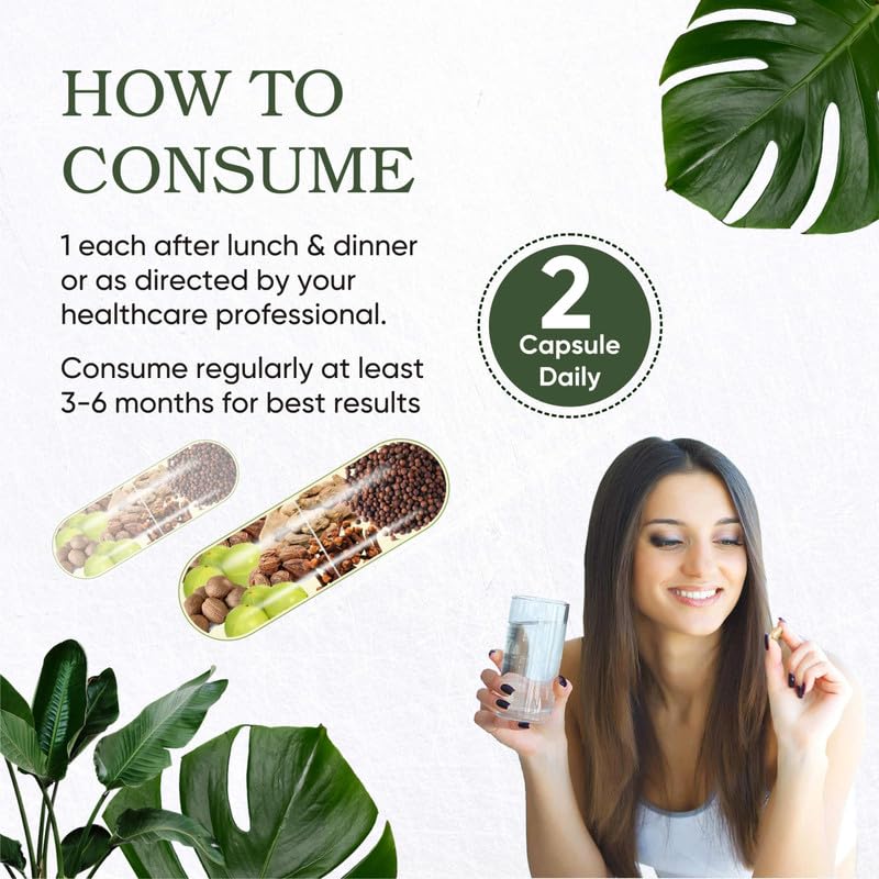 Search Wellness Digestive Care Natural & Herbal Capsules For Better Digestive Function & Healthy Gut, Ayurvedic Medicine For Healthy Digestion & Boost Immunity | 60 Capsules, 100gm 0.2lbs