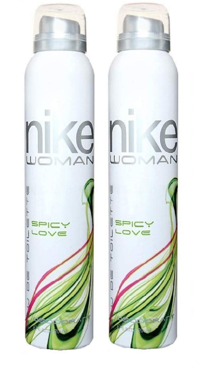 Nike Spicy Love Eau De Toilette Women Long Lasting Deodorant Spray 400ml 13.5 Fl.oz. Pack Of 2 | Perfect Use For Officewear