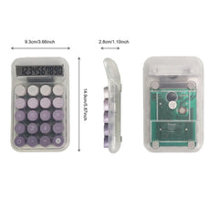 Td Creation Big 12 Digit Desktop Calculator | Sensitive Big Buttons, Battery & Solar Powered, Ideal For Home And Office Use (Omber Peach)