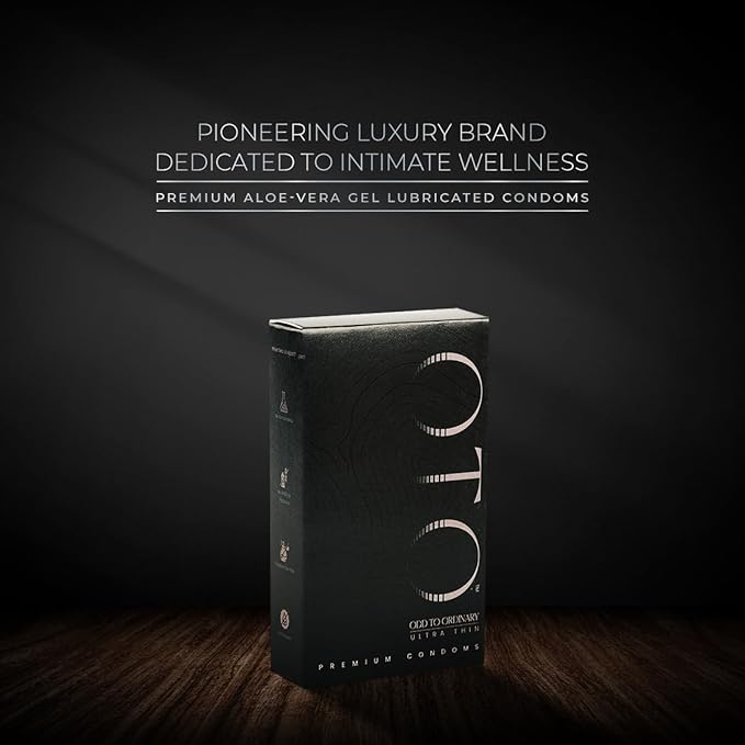 Ultra-thin Condoms | Aloe-based | Natural Feel | Safe, Skin-friendly & Long-lasting | 10 Pack