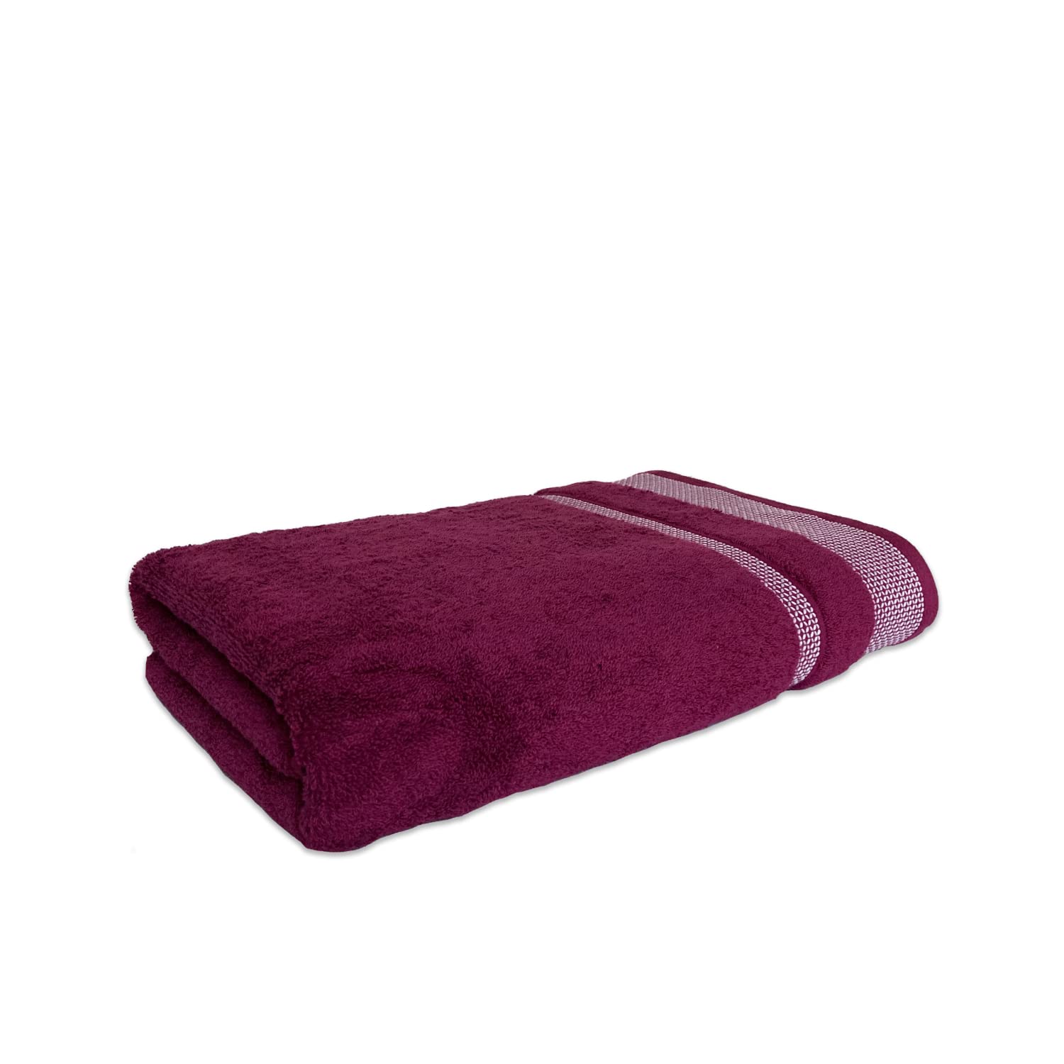Spaces Hygro Cotton Bath Towel 600 Gsm | Blooms Softer When Washed Ultra Absorbency Dries You Quicker Bath Towel (Dark Violet)