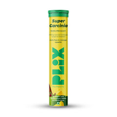 Plix The Plant Fix Garcinia Cambogia Tablets For Weight Loss, Ayurvedic Herbs, Ginger, Cinnamon, Improves Energy, Boost Metabolism, For Men & Women | 15 Effervescent Tablets 50gm 0.1lbs