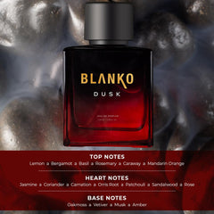 Blanko Dusk Eau De Parfum 100ml 3.4 Fl.oz. Solid Long Lasting Smell | Gift Set For Husband, Father, Brother, Boyfriend