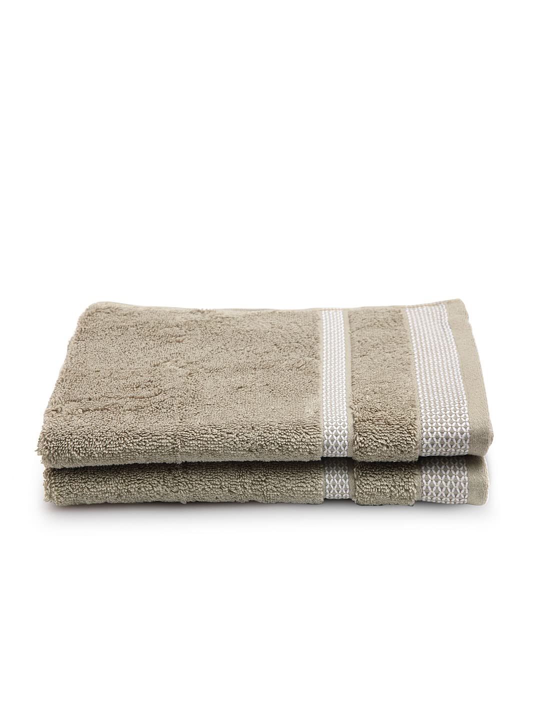 Spaces Hygro Cotton Hand Towel 400 Gsm | Blooms Softer When Washed Ultra Absorbency Dries You Quicker Hygro Cotton - Brown (Pack Of 2)