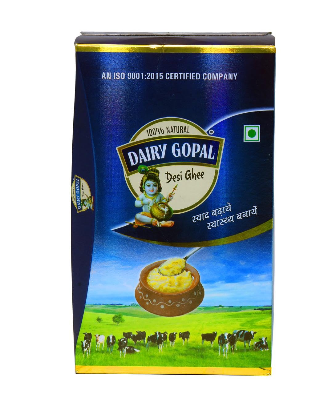 100% Natural Gopal Desi Cow Pure Ghee By Dairy Sagar | Rich Source Of Vitamin A & Healthy Delicious Pure Ghee Good For Body Health (1 Liters) 33.8 Ounce | Jar Pack