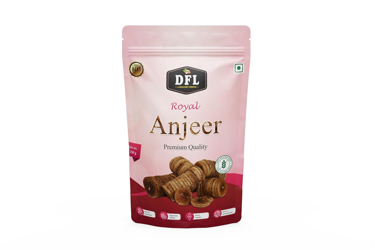 100% Natural Royal Anjeer Dried Figs By Dry Fruit Legacy 250gm, | Healthy & Nutritions Immunity Dried Figs Anjeer | 8.8 Ounce | Pack Of 1