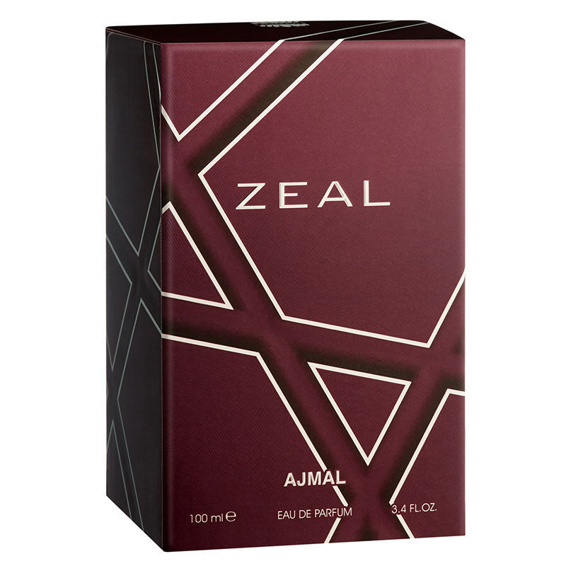 Ajmal Zeal Eau De Parfum Spicy Perfume For Men 100ml 3.4 Fl.oz. | Long Lasting Fragrance