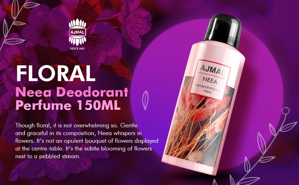 Ajmal Ascend Eau De Parfum 50ml 1.6 Fl.oz. & Neea Deodorant 150ml 5 Fl.oz. Party Wear Gift For Men And Women  Pack Of 2