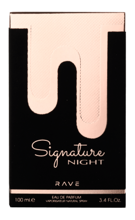 Rave Signature Night Eau De Parfum 100ml 3.4 Fl.oz. Men Luxury Fragrance | Long Lasting