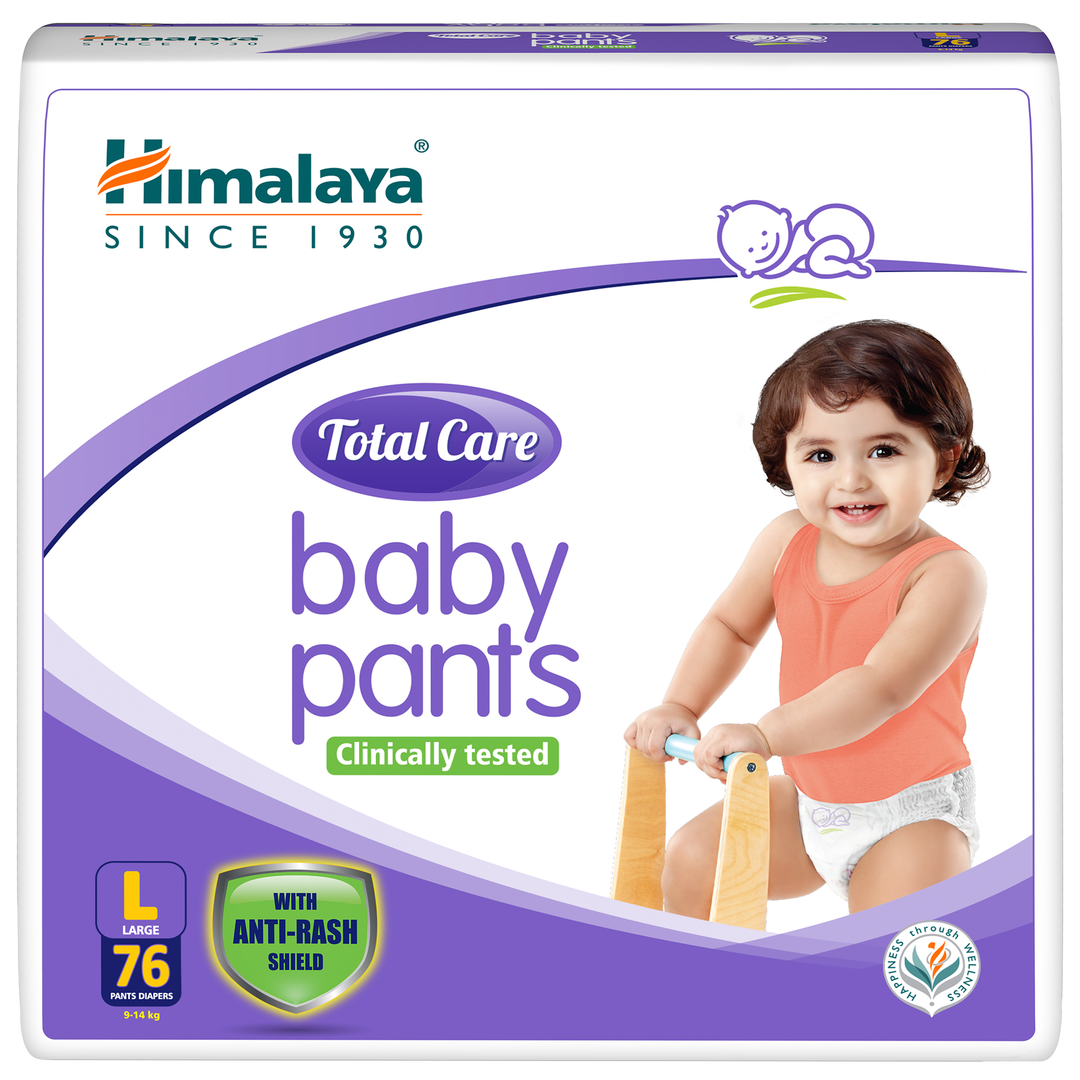 Himalaya Total Care Baby Pants | Large, Pack Of 76 Pants