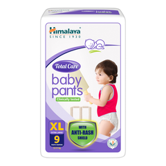 Himalaya Total Care Baby Pants | XL, Pack Of 9 Pants
