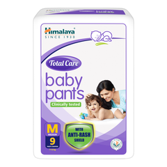 Himalaya Total Care Baby Pants | Medium, Pack Of 9 Pants