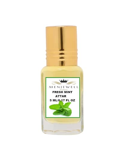 Menjewell Fresh Mint Attar Perfume 5ml 0.17 Fl.oz. Unisex Fragrance | Long Lasting