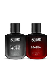 Beardo Eau De Parfum Black Musk & Mafia Men Eau De Perfum 100ml 3.4 Fl.oz. Pack Of 2 | Best Fragrance For Partywear